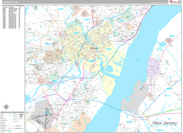 Wilmington Wall Map