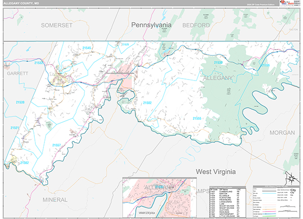 Allegany County Map Book Premium Style