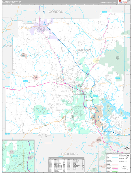 Bartow County Map Book Premium Style