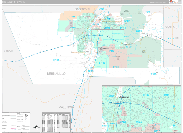 Bernalillo County Digital Map Premium Style