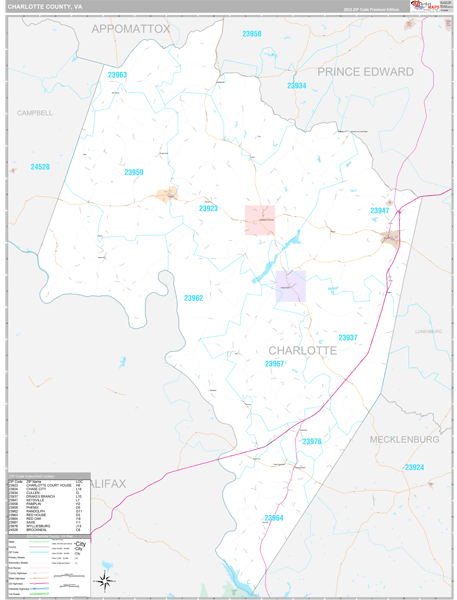 Charlotte County Digital Map Premium Style