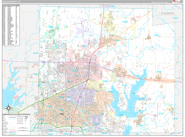 Collin County Digital Map Premium Style