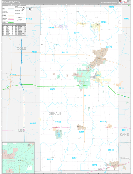 Dekalb County Digital Map Premium Style