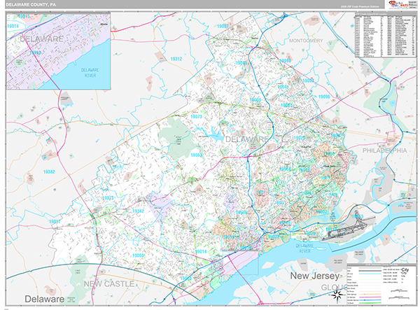 Delaware County Map Book Premium Style