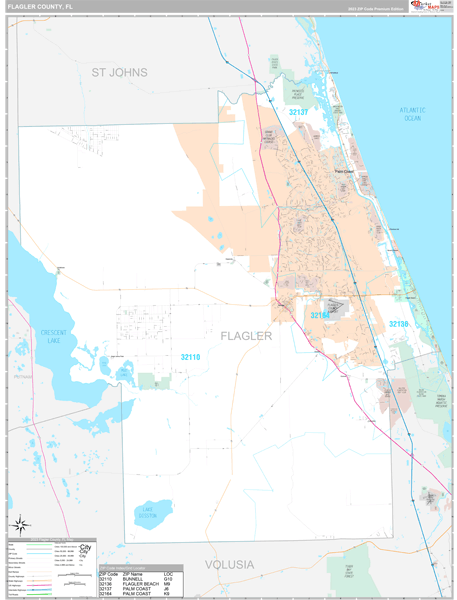 Flagler County Map Book Premium Style