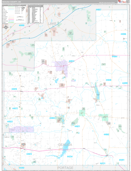 Geauga County Digital Map Premium Style