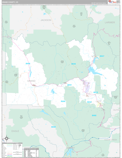 Grand County Digital Map Premium Style