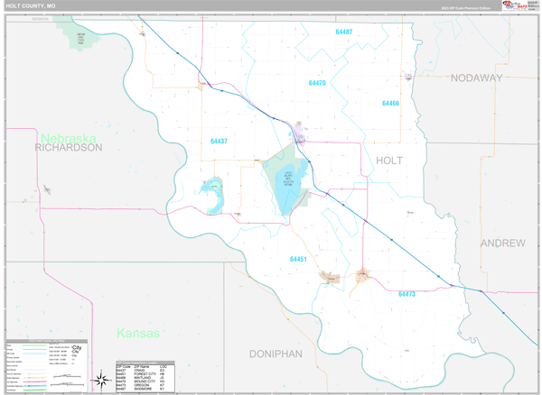 Holt County Digital Map Premium Style