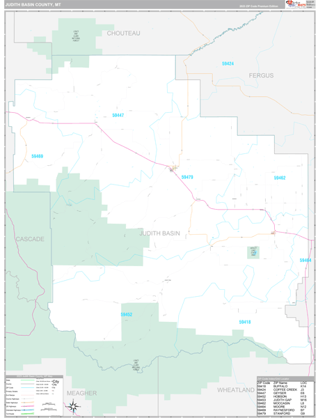 Map Books of Judith Basin County Montana - marketmaps.com