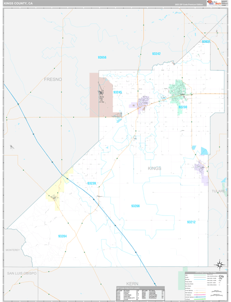 Kings County Digital Map Premium Style