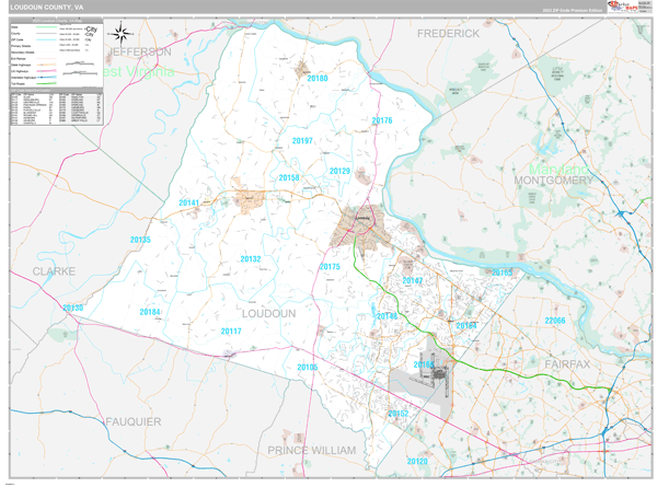 Loudoun County Digital Map Premium Style