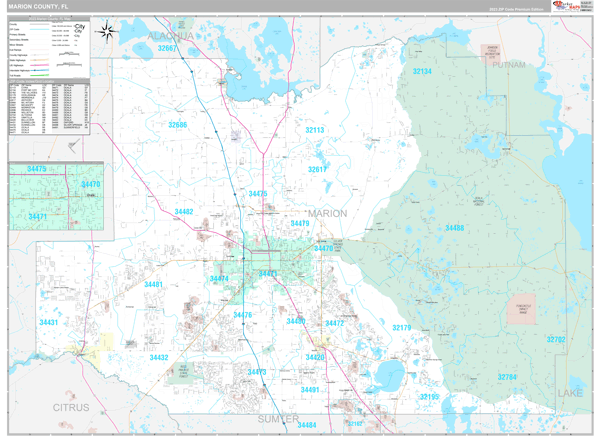 Marion County Digital Map Premium Style