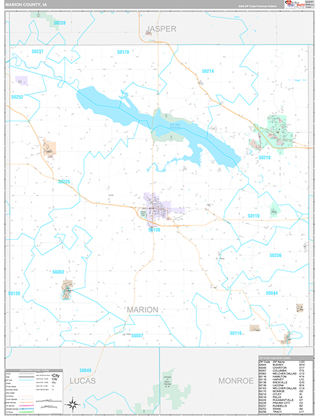 Marion County, IA Zip Code Map