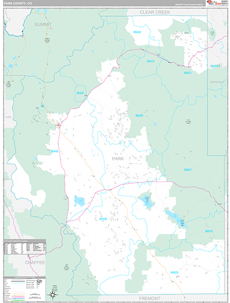 Park County, CO Zip Code Map