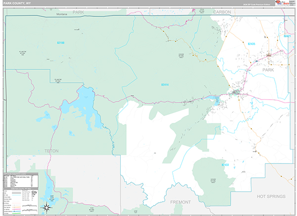 Park County, WY Zip Code Map