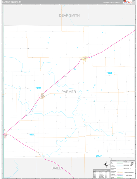 Parmer County Digital Map Premium Style