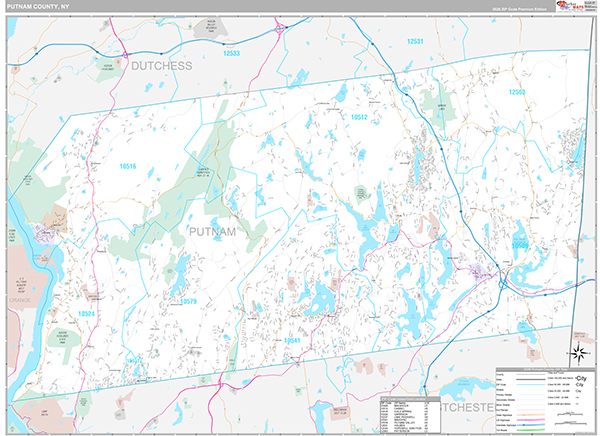 Putnam County, NY Zip Code Map