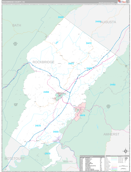 Rockbridge County Digital Map Premium Style