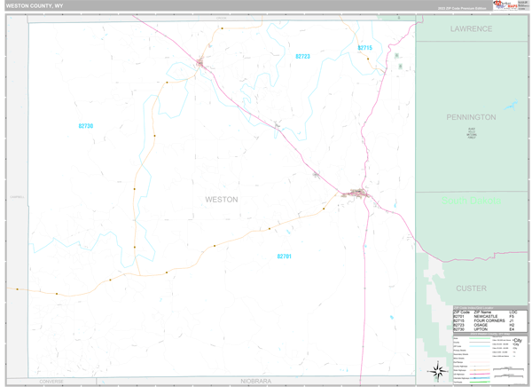 Weston County Digital Map Premium Style