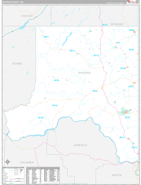 Whitman County, WA Digital Map