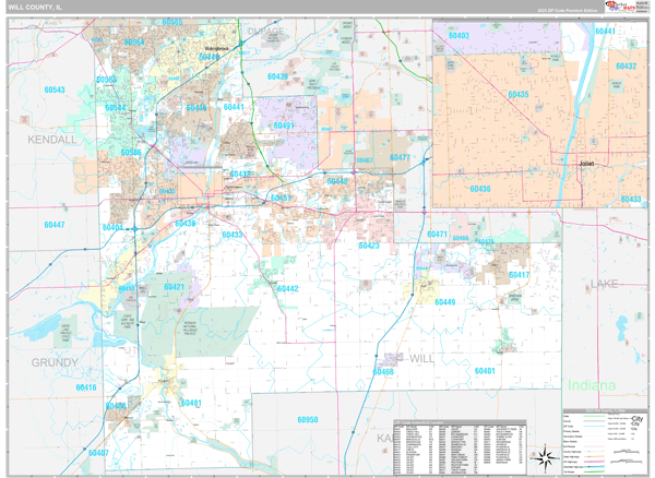 Will County Digital Map Premium Style