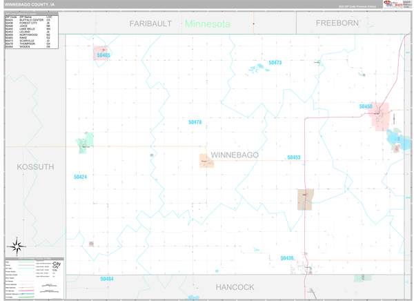 Winnebago County Digital Map Premium Style