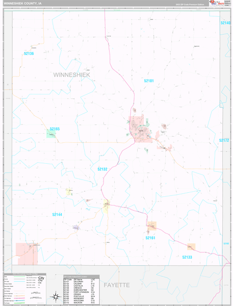 Winneshiek County Digital Map Premium Style