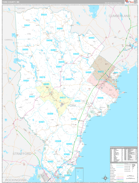Maps of York County Maine - marketmaps.com