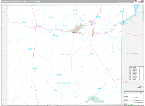 Farmington Metro Area Digital Map Premium Style