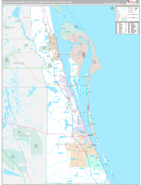 Palm Bay Zip Code Map