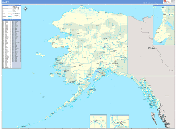 Alaska State Map Book Premium Style