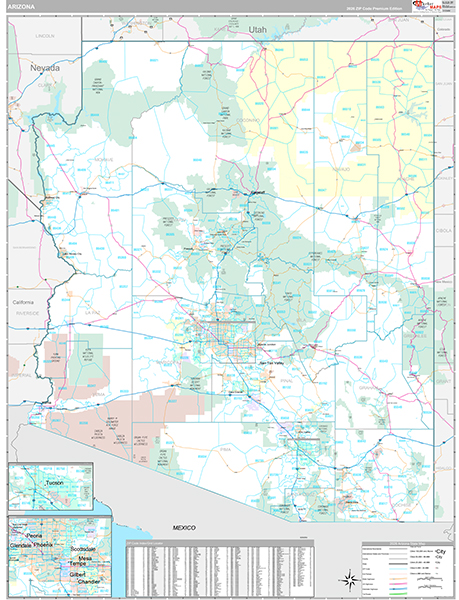 Arizona Zip Code Map