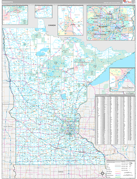 Minnesota Zip Code Map
