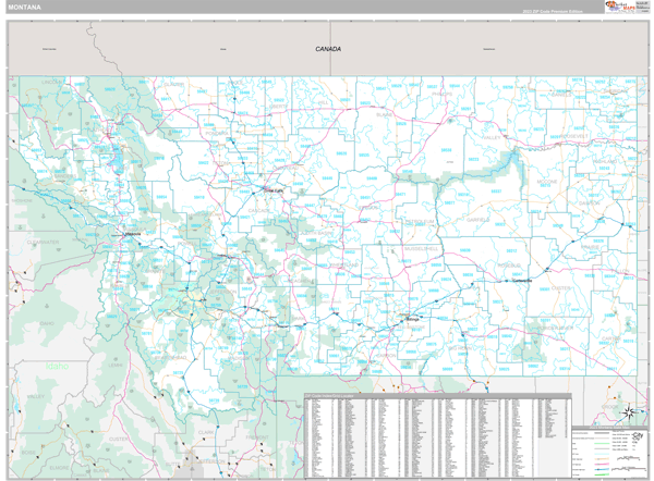 Montana  Wall Map