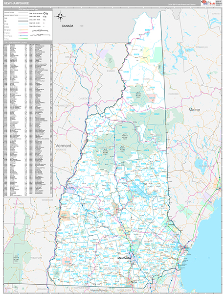 New Hampshire Map