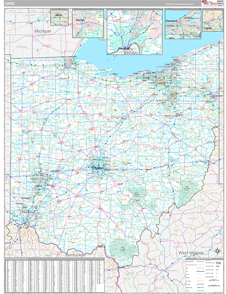 Ohio Zip Code Map