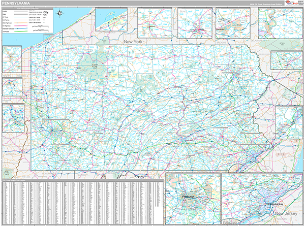 Pennsylvania Zip Code Map