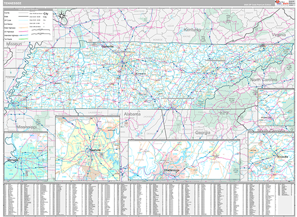 Tennessee Map