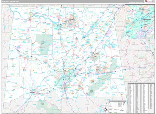 Alabama Northern Sectional Map