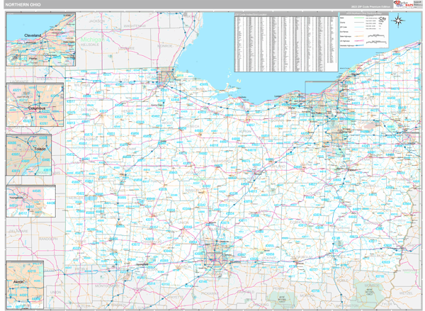 Ohio Northern  Wall Map