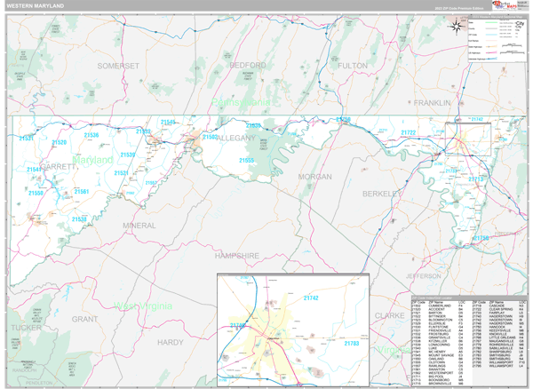 Maryland Western Sectional Map