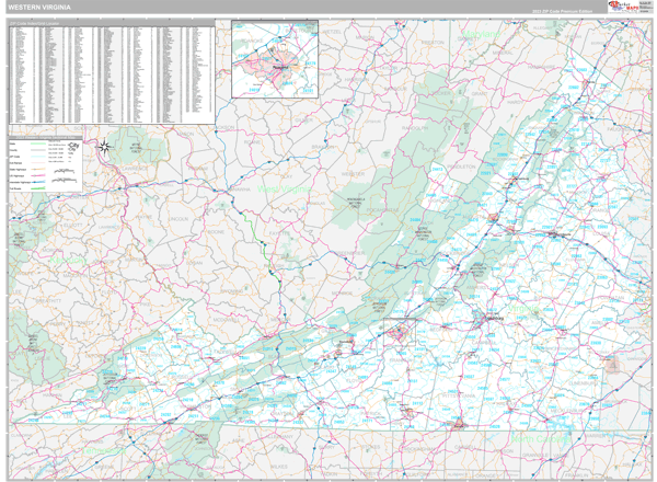 Virginia Western Sectional Map