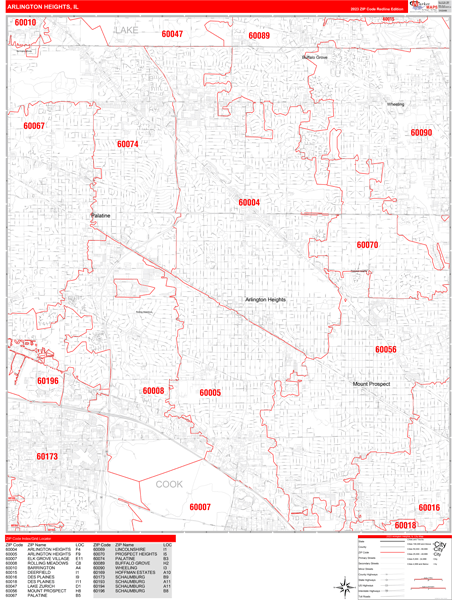 Maps of Arlington Heights Illinois - marketmaps.com