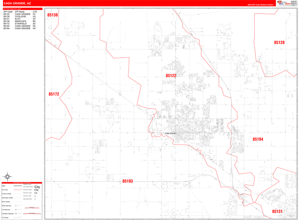 Maps of Casa Grande Arizona - marketmaps.com