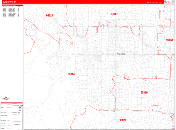 Cupertino  CA Red Line Style
