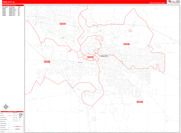 Maps of Iowa City Iowa - marketmaps.com