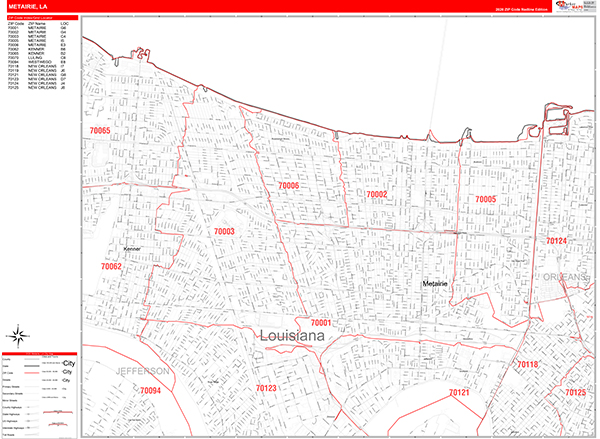 リマップボード Pontiac, MI Zip Code Wall Map - Premium