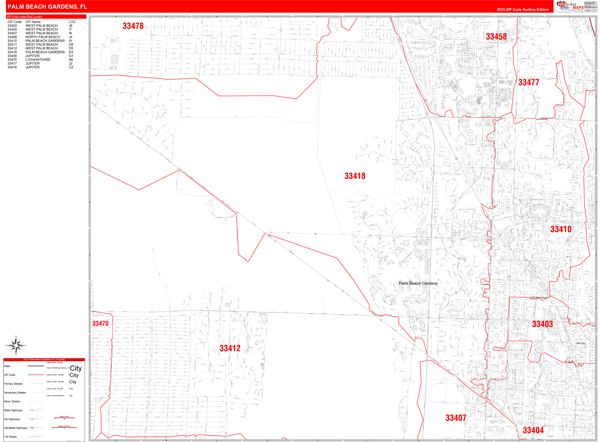 Maps of Palm Beach Gardens Florida - marketmaps.com