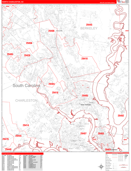 Maps of North Charleston South Carolina - marketmaps.com