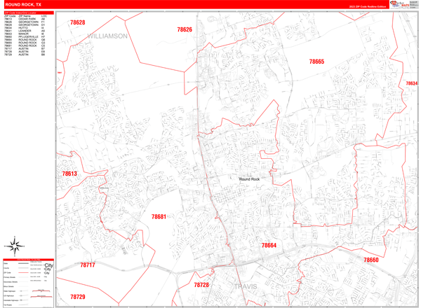 Maps of Round Rock Texas - marketmaps.com